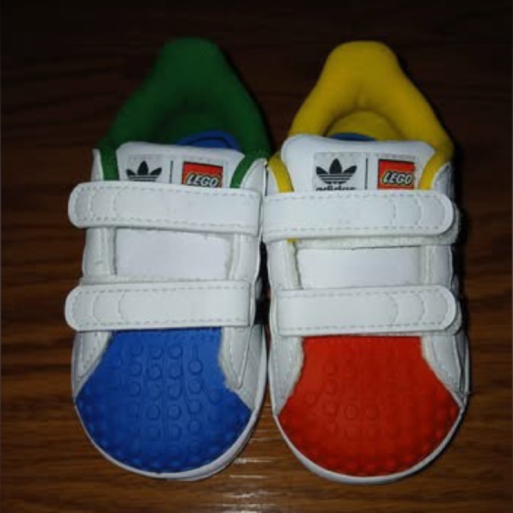 Adidas Lego Design Sneakers with Velcro Straps